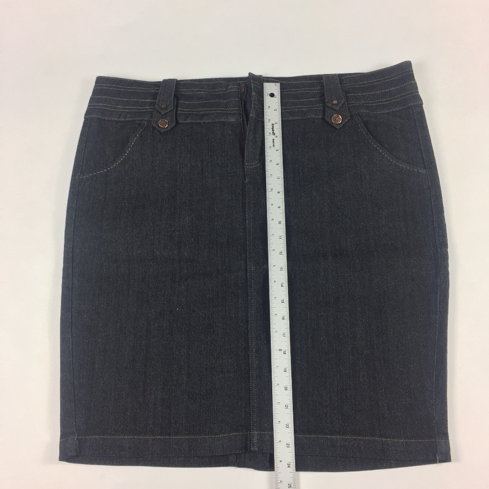 Stretch Denim Plus Size Skirt